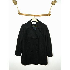 JG‎ Hook Coat Charcoal Gray  Wool Double Breasted Pea Coat Size 16W